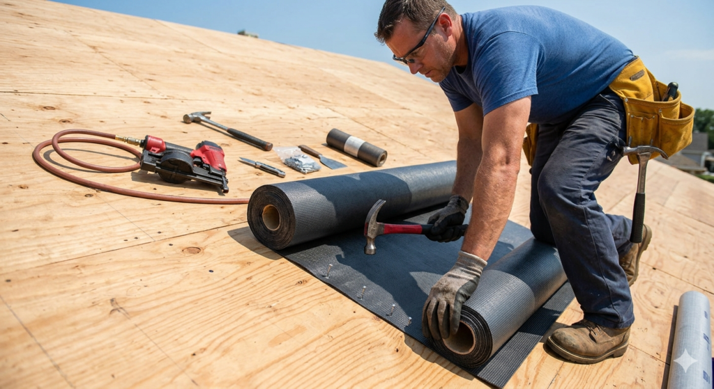 Installation roof work