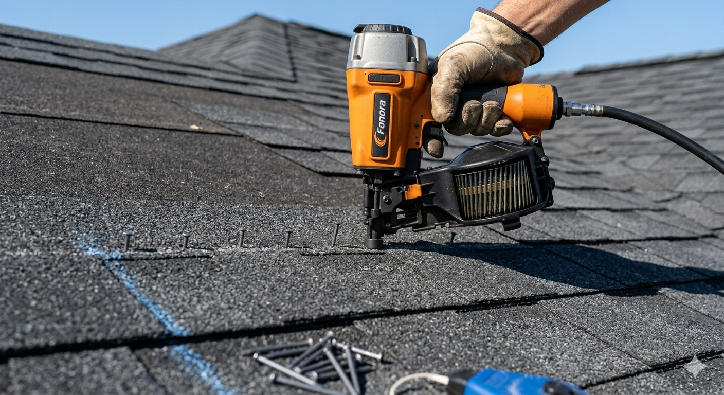 Correct Nailing Pattern When You Install Roof Shingles