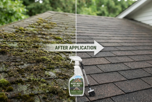 How Does a Roof Moss Killer Remove Moss Without Damaging Your Shingles?