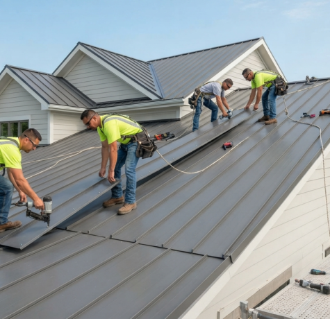 Roof metal sheet