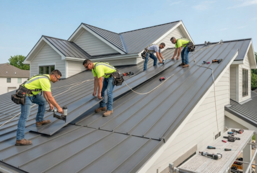 Roof metal sheet