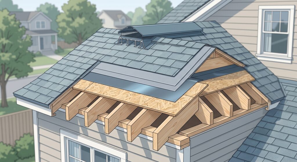 Roofing Diagram Shows